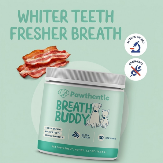 Pawthentic's Breath Buddy Dog Dental Powder